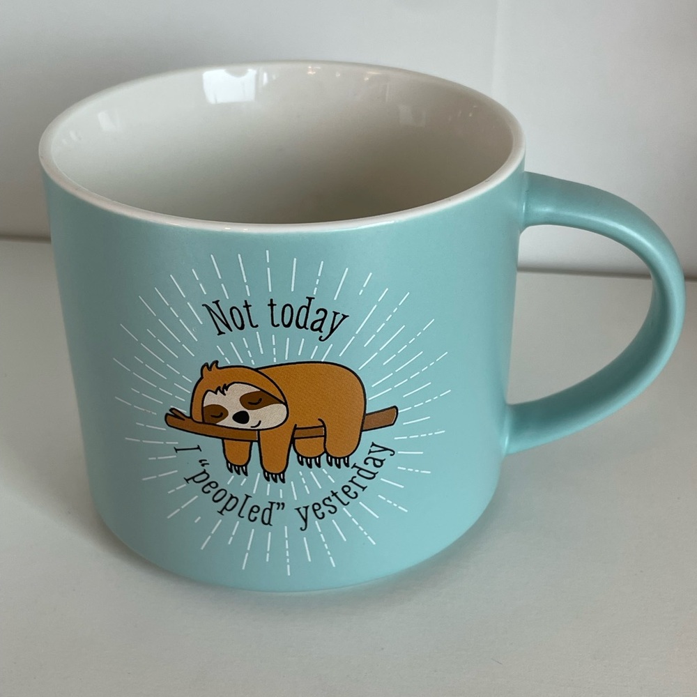 NWT - Not today I peopled yesterday mug